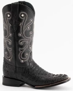 Ferrini Men's Caiman Crocodile Print Western Boots