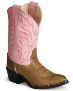 Old West Girls' Corona Calfskin Western Boots - Pointed Toe