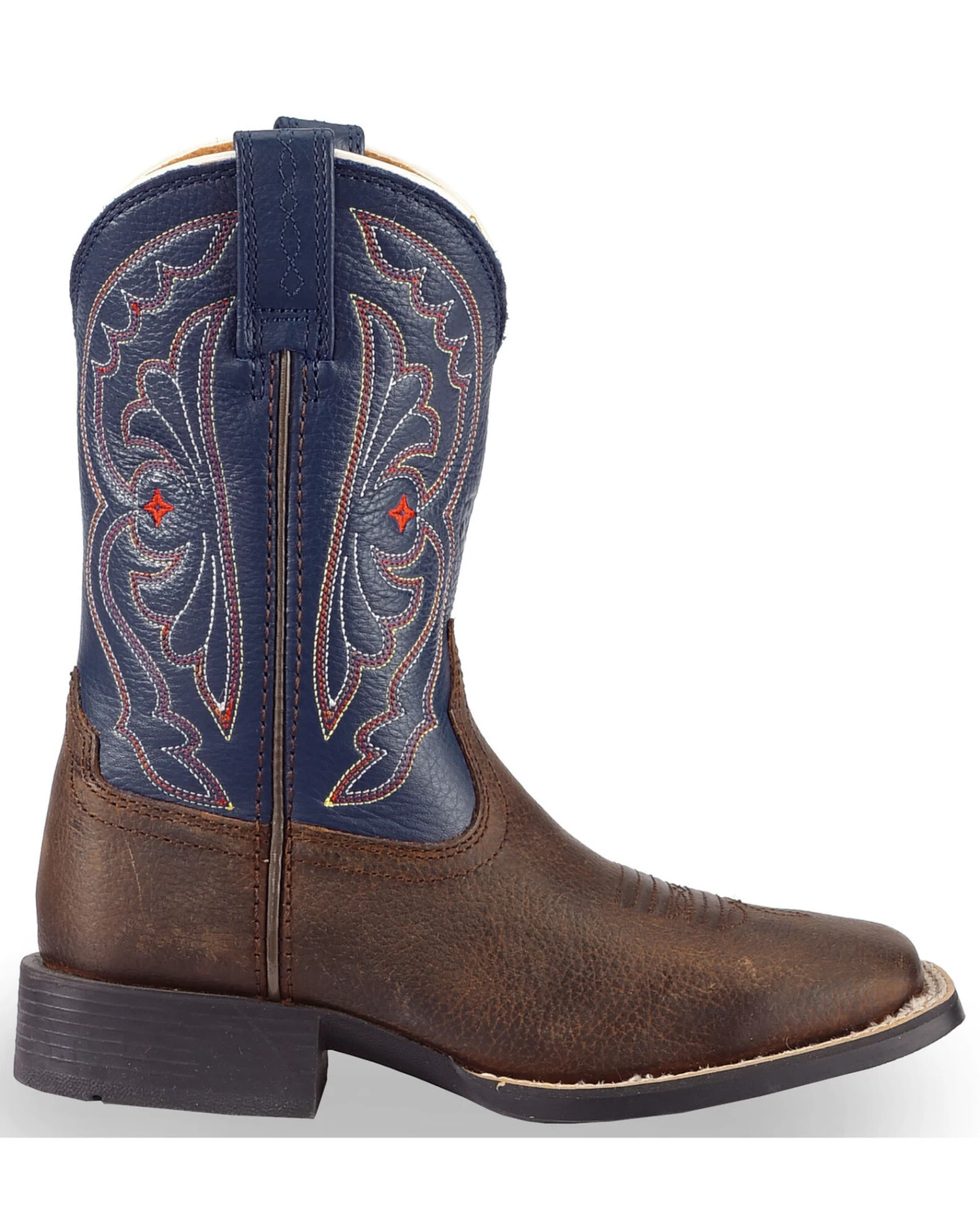 Ariat Boys' Royal Blue Quickdraw Western Boots - Square Toe - Image 2