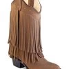 Old West Girls' Long Fringe Western Boots - Round Toe