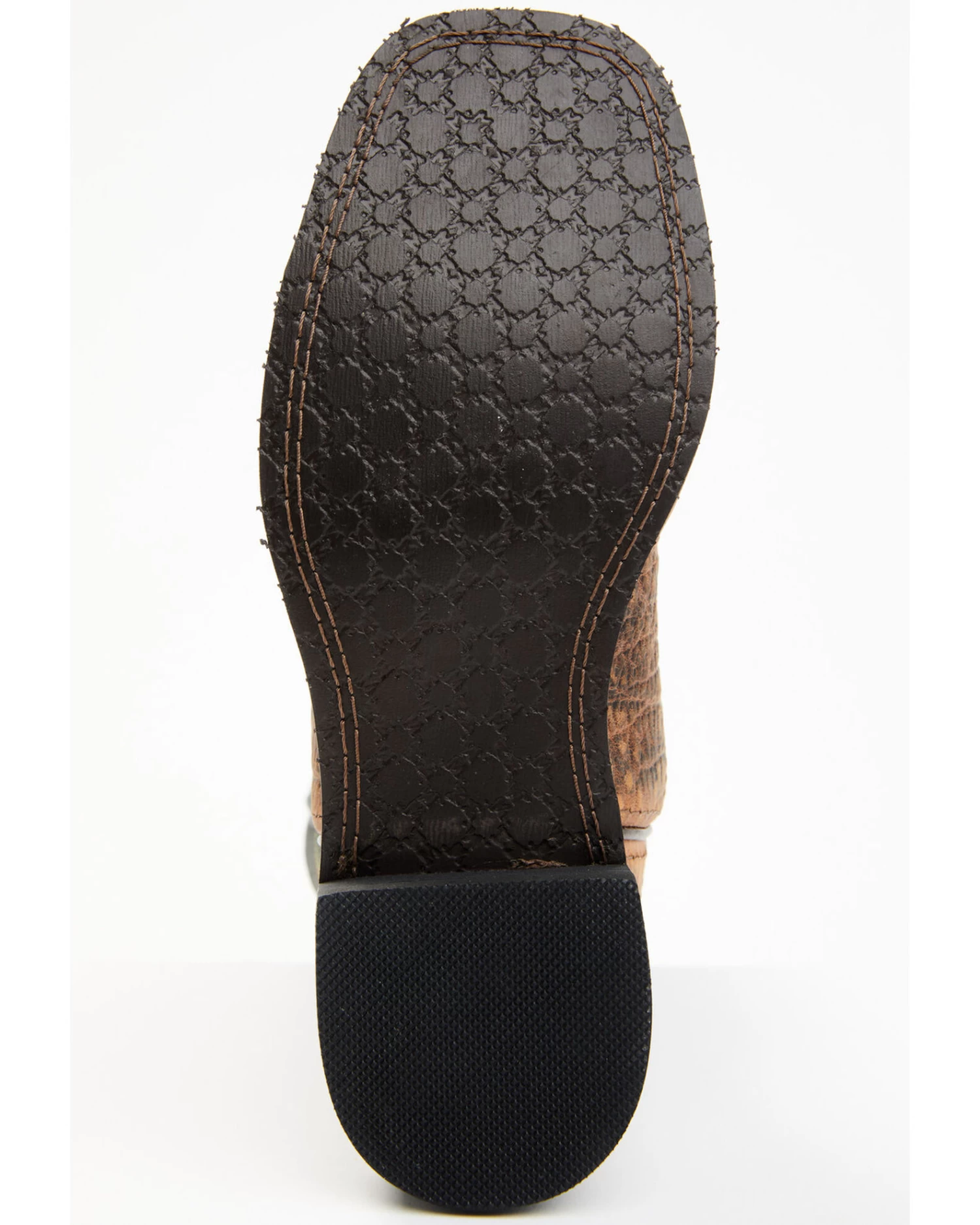 Smoky Mountain Boys' Jesse Bison Leather Print Boot - Square Toe - Image 7