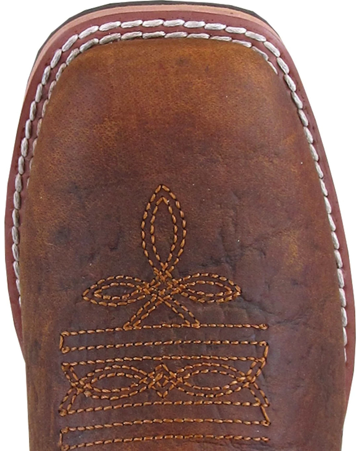 Smoky Mountain Boys' Jesse Bison Leather Print Boot - Square Toe - Image 8