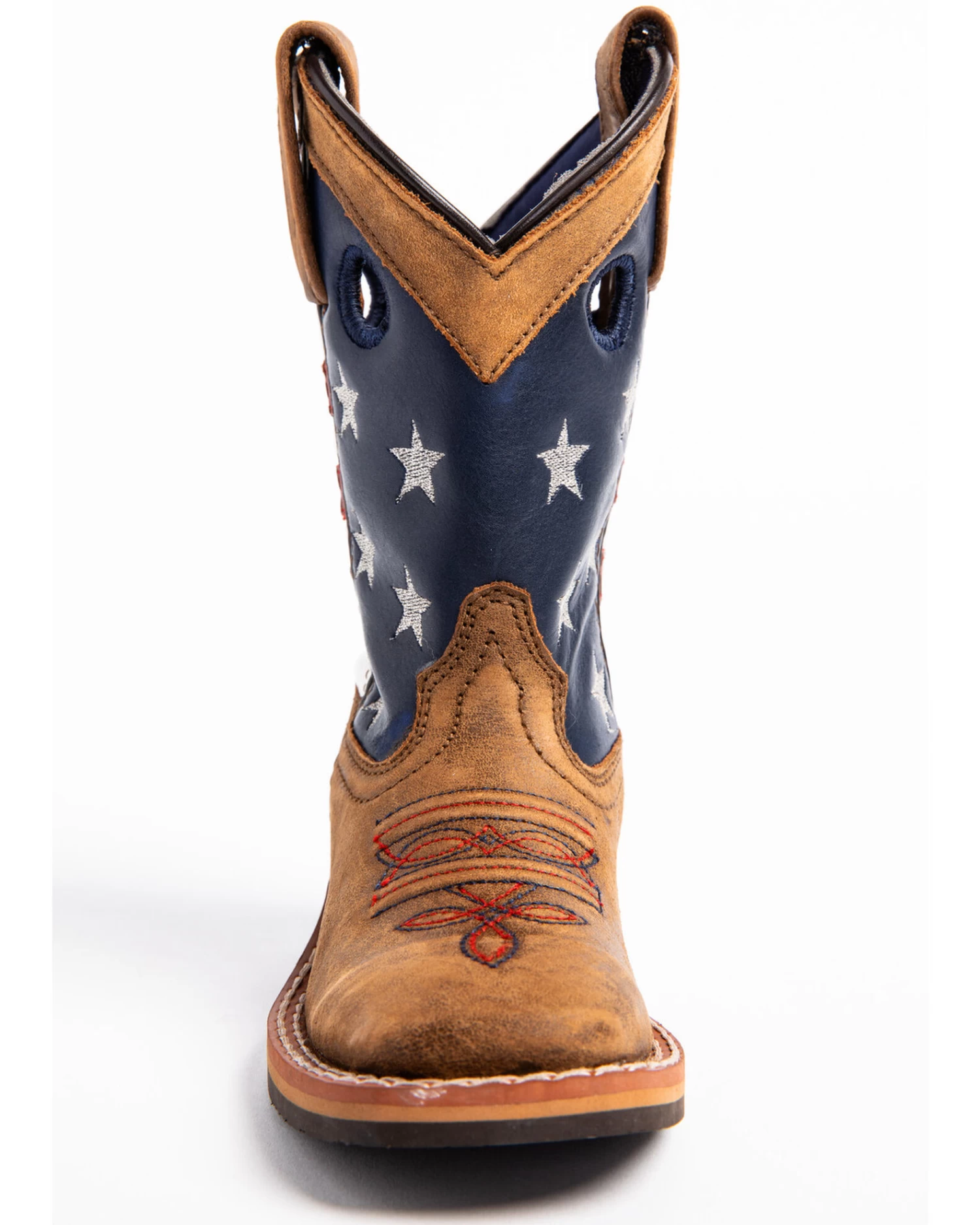 Cody James Boys' USA Flag Western Boots - Broad Square Toe - Image 4