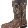 Smoky Mountain Little Girls' Marilyn Western Boots - Square Toe