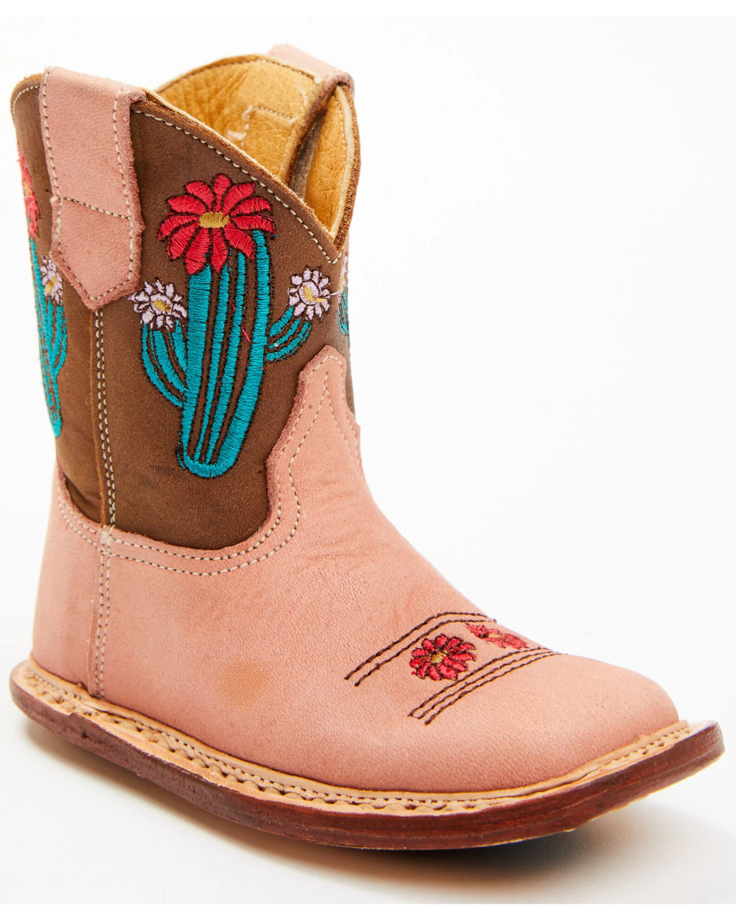 Roper Infant Girls' Cowbaby Cactus Western Boots - Square Toe