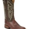 Justin Men's Pascoe Kango Smooth Ostrich Western Boots - Broad Square Toe