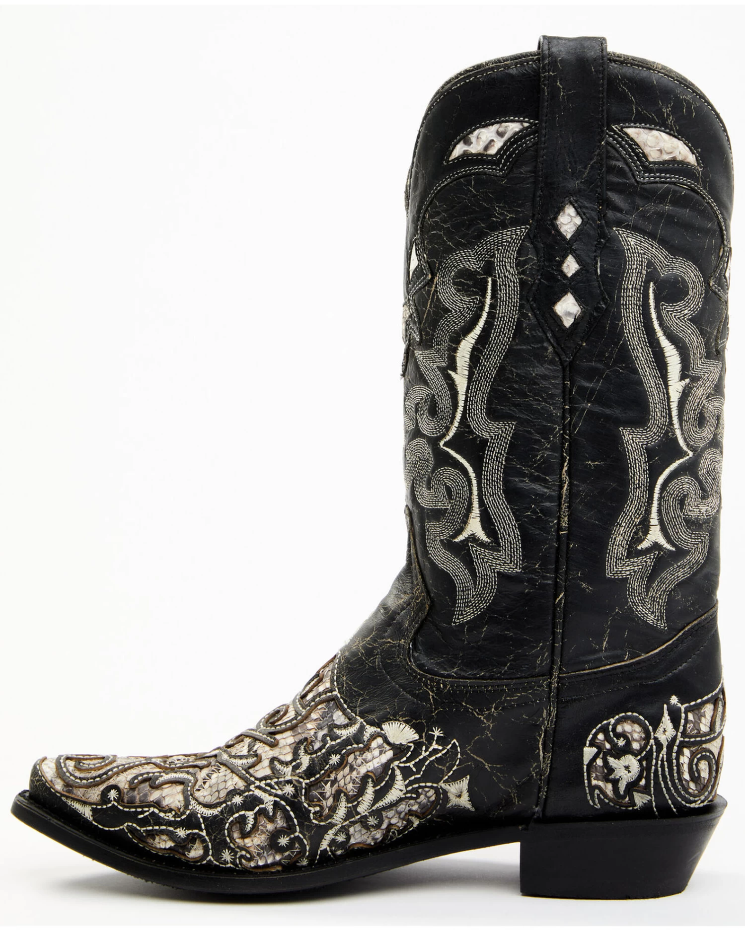 Corral Men's Exotic Python Skin Inlay Western Boots - Snip Toe - Image 3