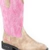 Roper Toddler Girls' Dazzle Western Boots - Square Toe