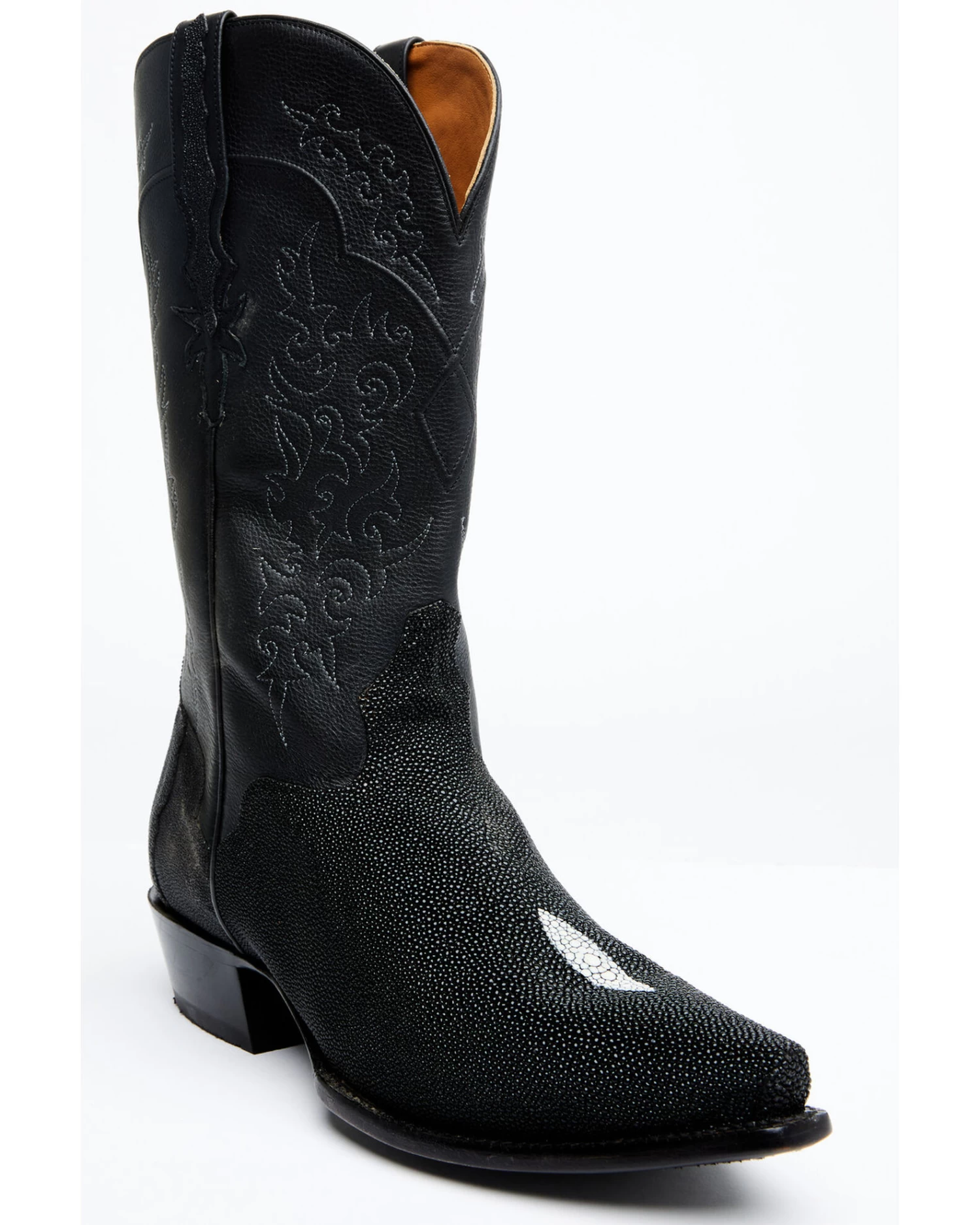 El Dorado Men's Exotic Stingray Skin Western Boots - Snip Toe
