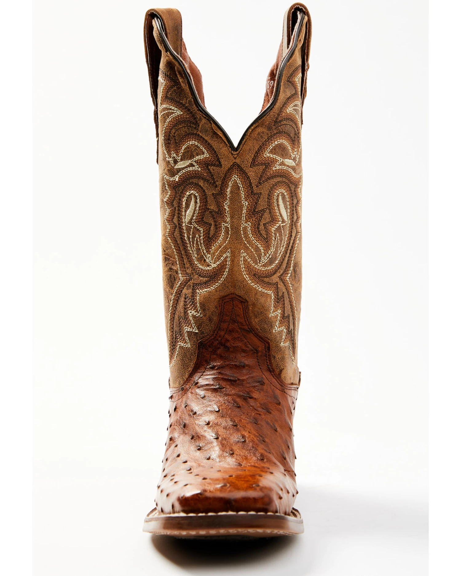 Dan Post Women's Exotic Full-Quill Ostrich Western Boots - Broad Square Toe - Image 4