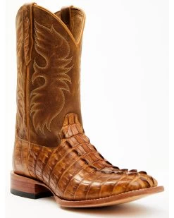 Cody James Men's Caiman Cognac 12" Exotic Western Boots - Broad Square Toe 