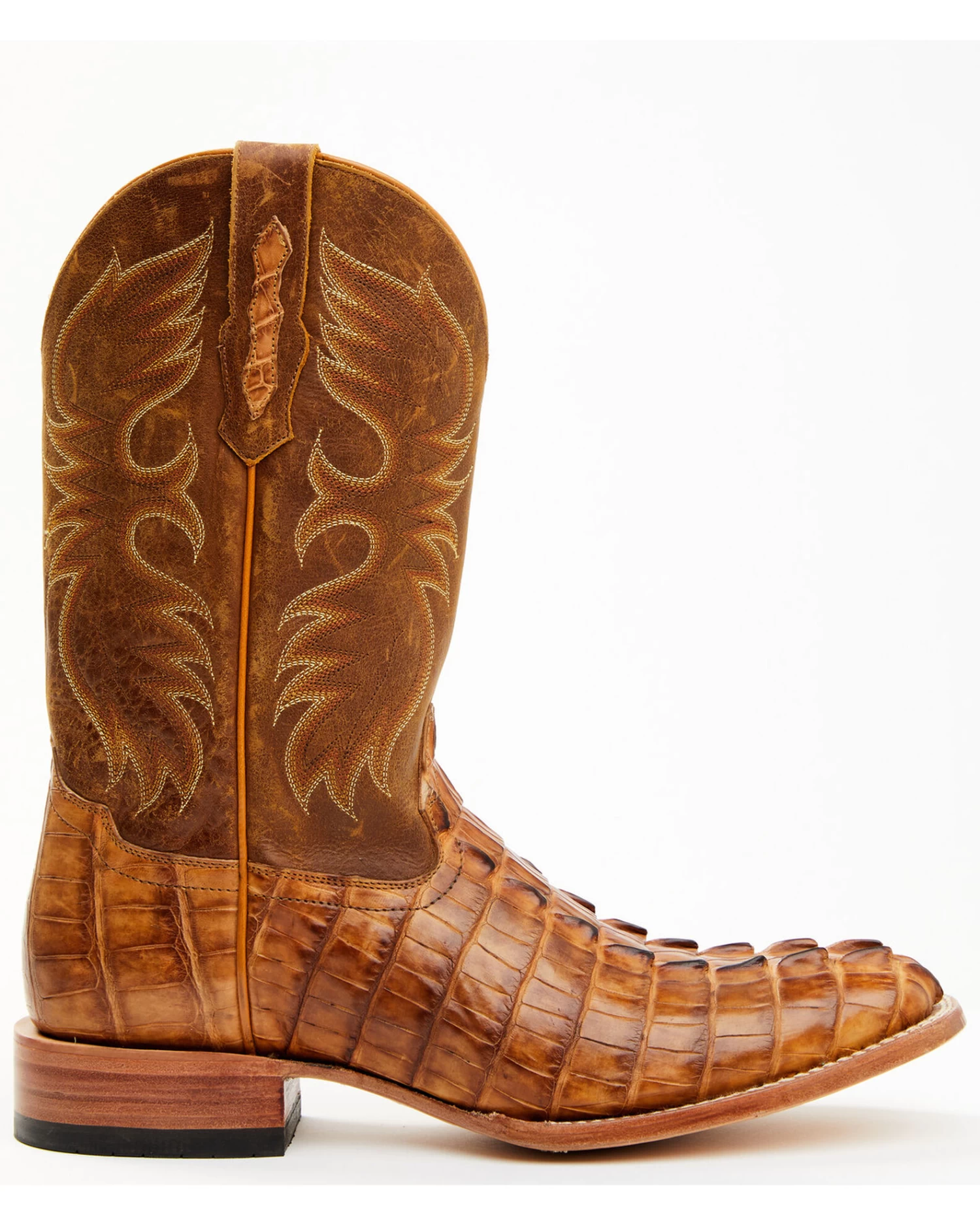 Cody James Men's Caiman Cognac 12" Exotic Western Boots - Broad Square Toe - Image 2