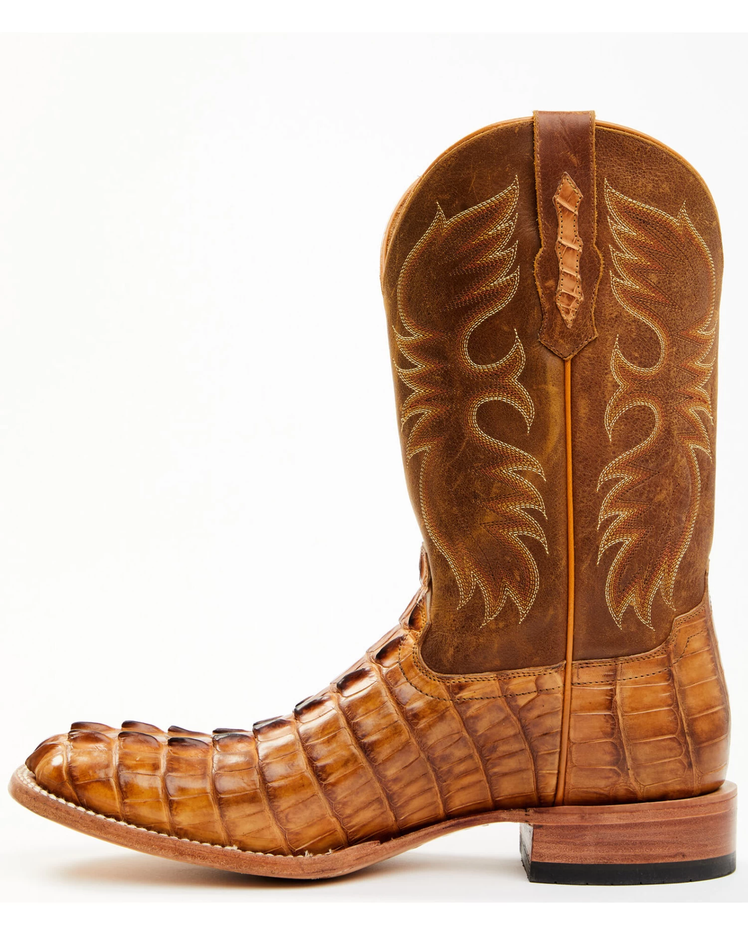 Cody James Men's Caiman Cognac 12" Exotic Western Boots - Broad Square Toe - Image 3