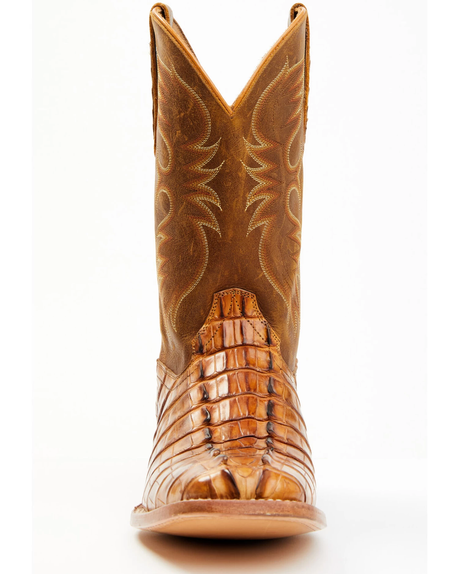 Cody James Men's Caiman Cognac 12" Exotic Western Boots - Broad Square Toe - Image 4