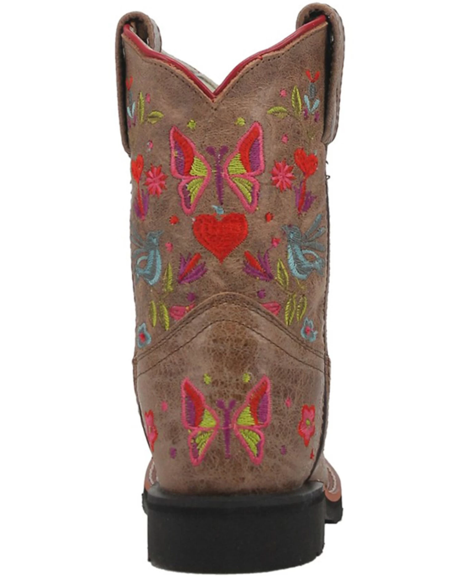 Dan Post Girls' Embroidered Western Boots - Broad Square Toe - Image 5