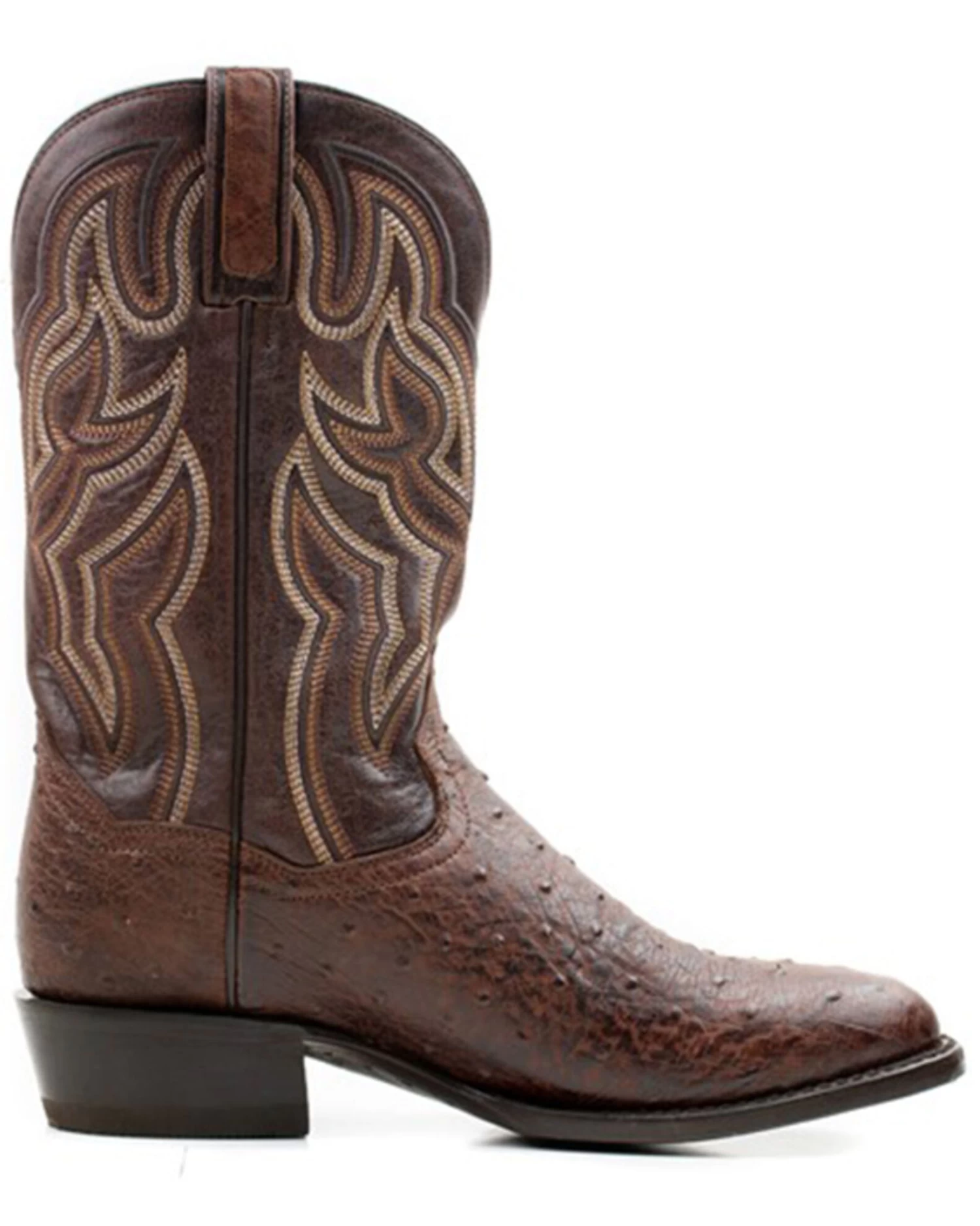 Dan Post Men's 12" Hand Quill French Exotic Western Boots - Medium Toe - Image 2