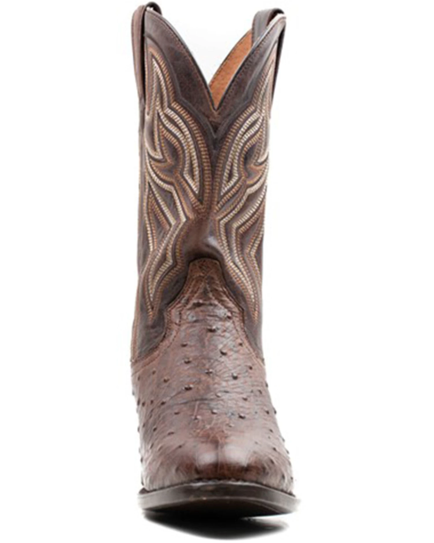 Dan Post Men's 12" Hand Quill French Exotic Western Boots - Medium Toe - Image 4