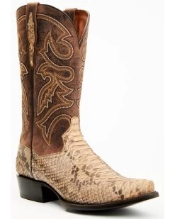Dan Post Men's Exotic Python Western Boots - Snip Toe