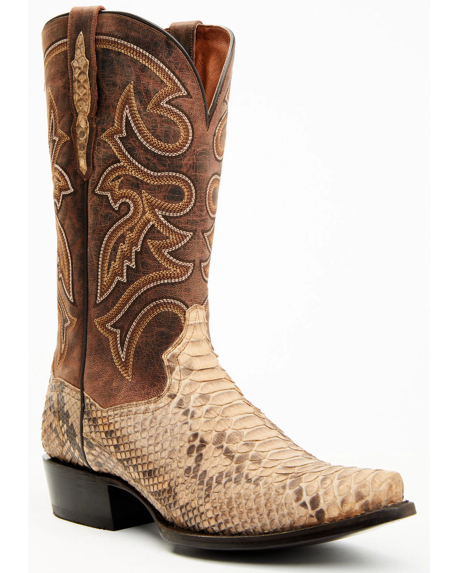 Dan Post Men's Exotic Python Western Boots - Snip Toe