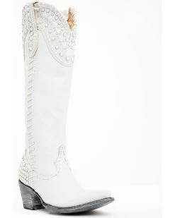 Boot Barn X Double D Women's Exclusive Bridal Pearl Western Bridal Boots - Snip Toe